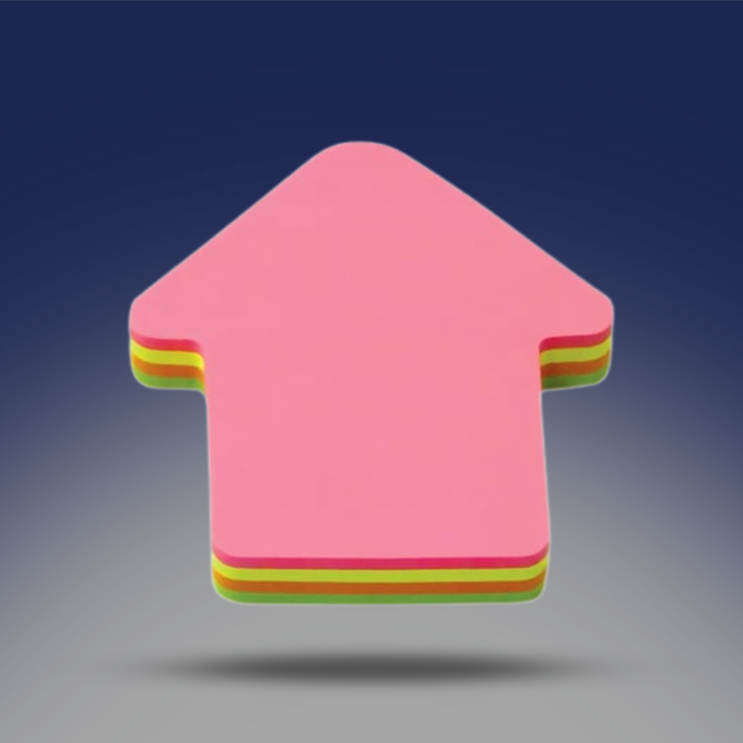 ستيكي نوتس الوان علي شكل بيت