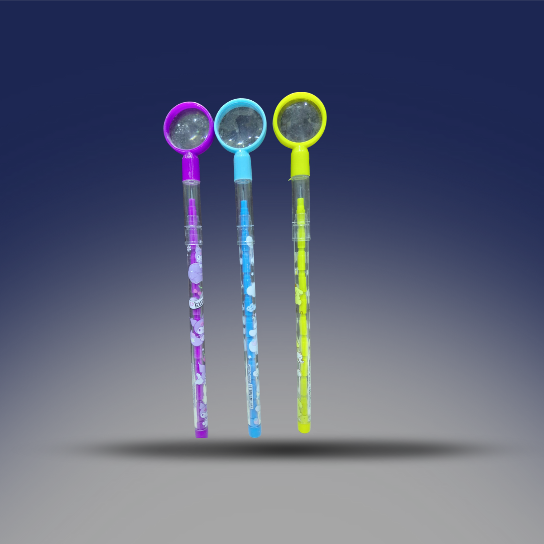 قلم بعدسة مكبرة من الاعلى الوان متعددة